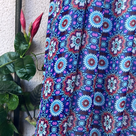 Boho Halter Top Style Sheer Floral Sundress - Picture 3 of 17